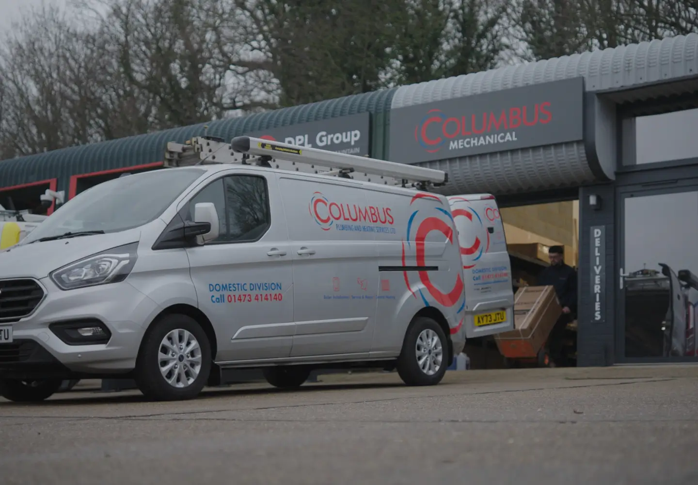 Columbus Heating van